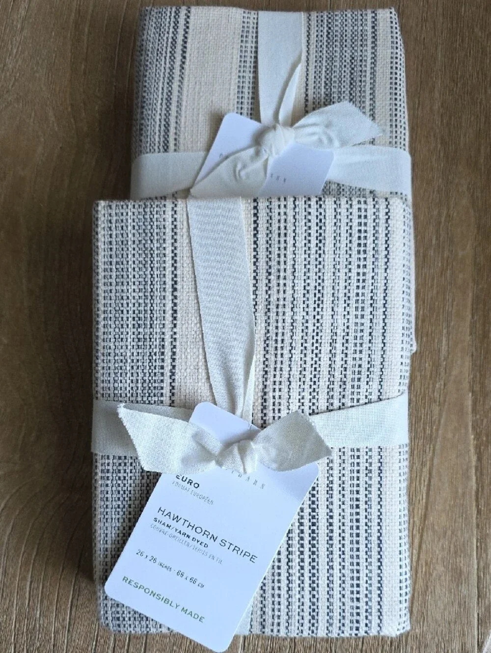 Pottery Barn (2)Hawthorne Euro Pillow Shams